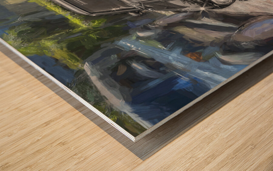 1969 Ford Mustang Fastback Mach 1 X 8 Wood print