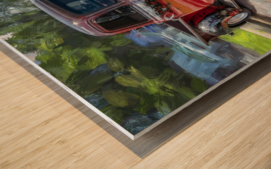 1950 Chevrolet Pick Up Truck Rat Rod 3100 X 1 Wood print