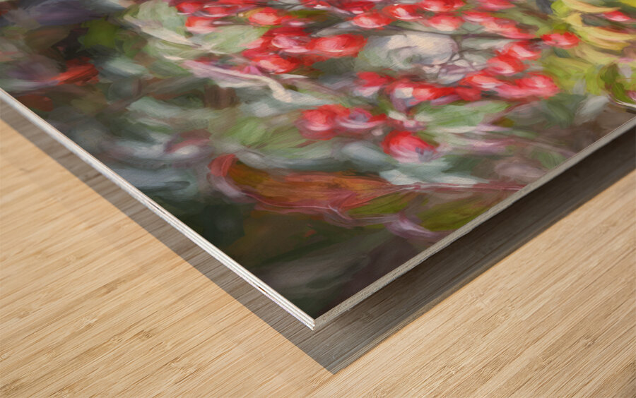 Red Berries Nadina Heavenly Bamboo X1 1 Wood print