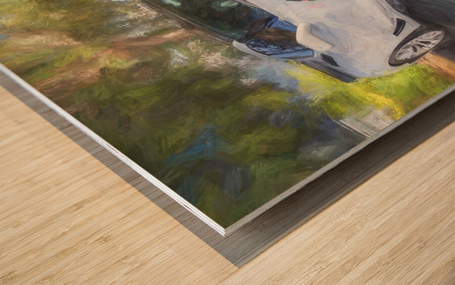 2017 White Chevrolet Corvette ZO6 X15 11 Wood print