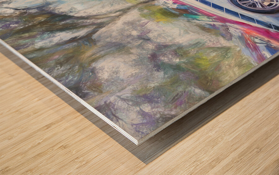 1967 Gray Camaro Restomod X1 7 Wood print