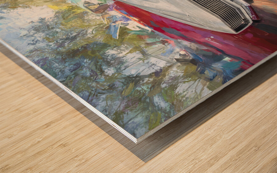 1967 Gray Camaro Restomod X1 11 Wood print