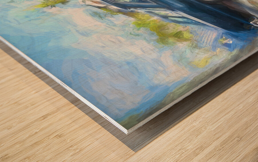 1962 Blue Chevy II Nova X100 1 Wood print