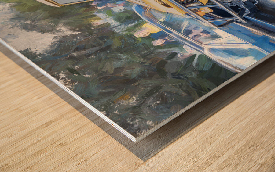 1978 Yellow Toyota Landcruiser X 5 Wood print