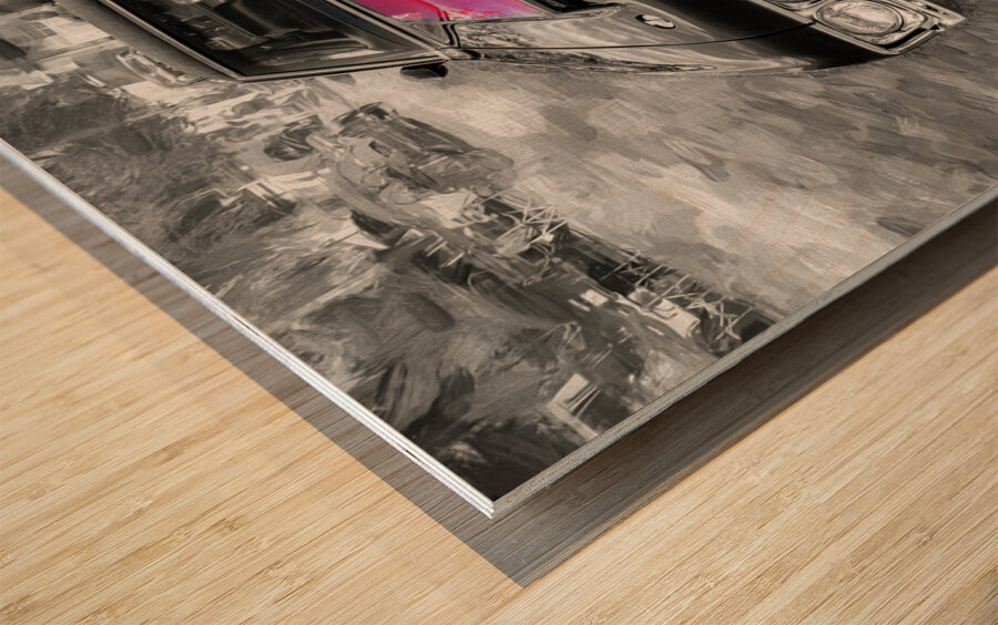 1970 Black Oldsmobile 442 W30 X 11 Wood print