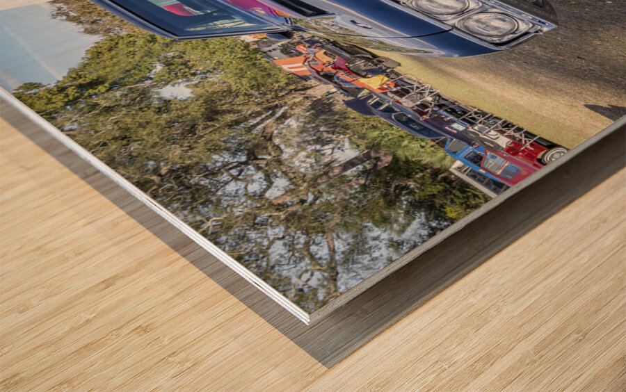 1970 Black Oldsmobile 442 W30 X 20 Wood print