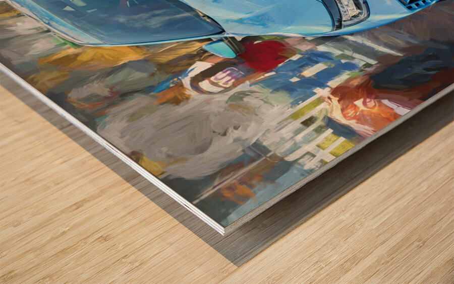 2020 Blue Honda Type R X100 2 Wood print