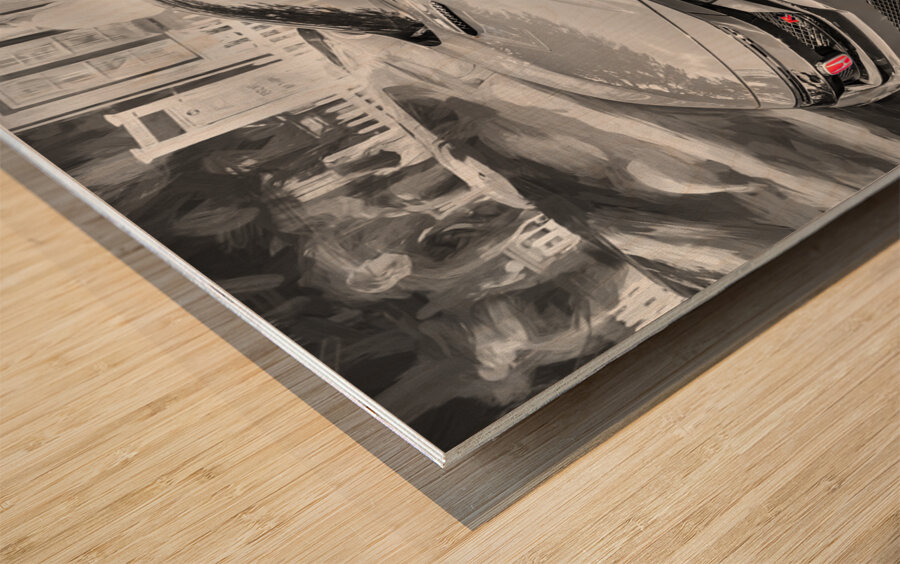 2020 Blue Honda Type R X100 5 Wood print