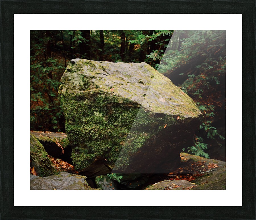 Balancing Zen Boulder Picture Frame print