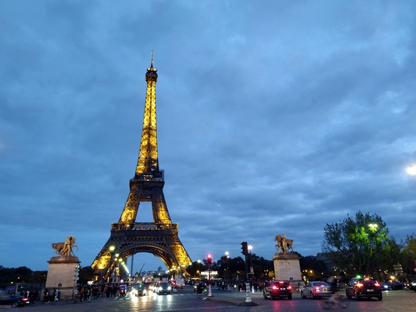 Eiffel Tower at Night 2B Digital Download