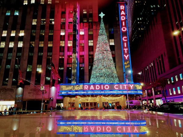 NYC Reflections of Radio City Music Hall  Digital Download