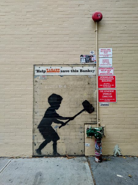 Banksy on Broadway Boy Hammering Hydrant Digital Download