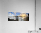 Panoramic San Diego Sunset: Moments between Light and Tide Acrylic Print