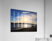 Soft Waves Carry the Day’s Goodbye Acrylic Print