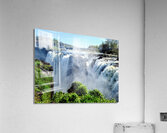 Power in Stillness: The Falls of Paterson NJ Acrylic Print