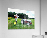 Tractor and Scarecrow: Whimsy on the Windrows Acrylic Print