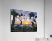 Palm Witnesses of the Falling Sun Acrylic Print