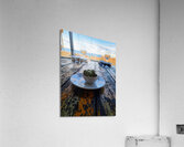 Olive Beach Dining:The Taste of Silence Acrylic Print