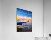 Above the Clouds: Flying into the Sunrise Acrylic Print