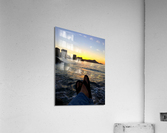 Sitting by the Dock of the Bay Sunrise Acrylic Print