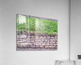 Barbed Stone Wall Acrylic Print