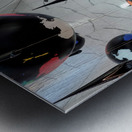 Aerial Drift in La Guardia Airport Impression metal