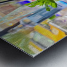 The Emerald Pour Metal print