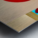 Big Red Dot B Metal print