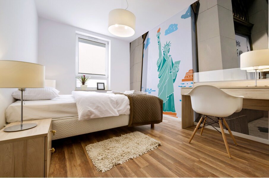 Modern Liberty Mural print