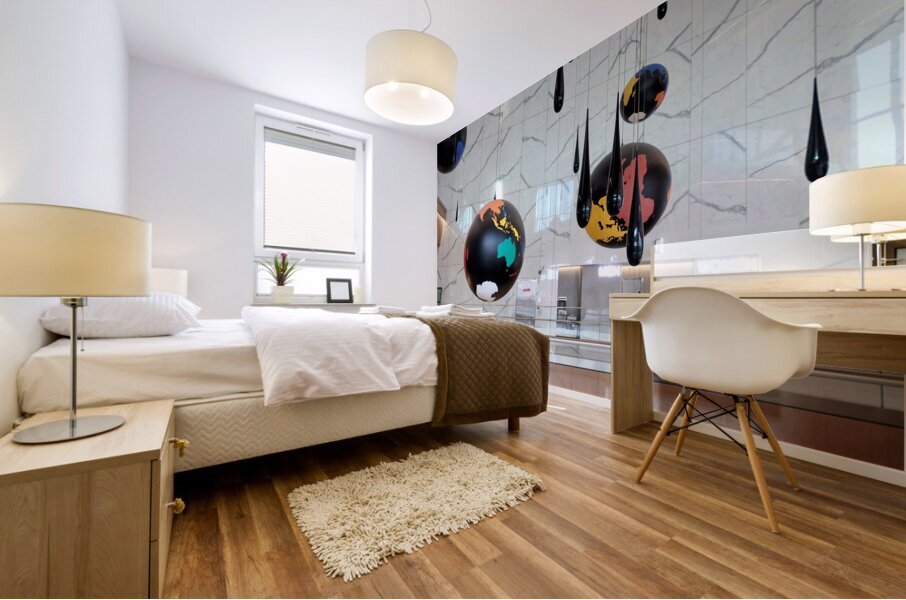 Aerial Drift in La Guardia Airport Impression murale