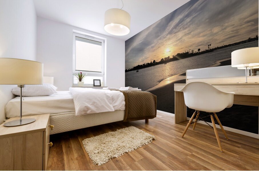 San Diego Sunset: Echoes of the Setting Sun Mural print