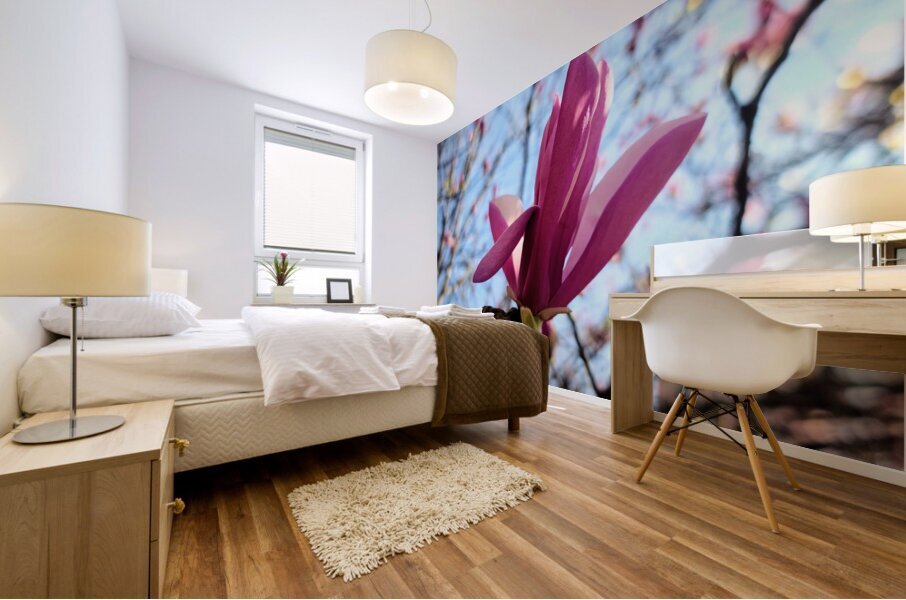 The Quiet Language of Petals Mural print