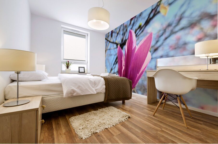 Magnolia Spring Bloom with Buds Mural print