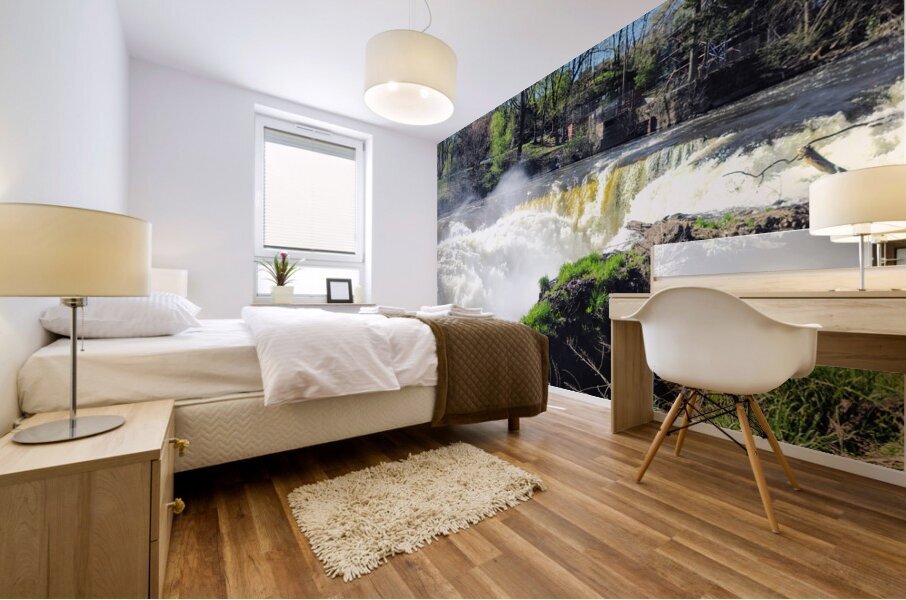 Where the Earth Breathes in Light and Water Mural print