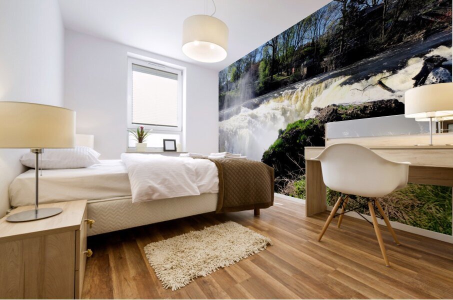 The Roar Beneath Blue Skies Mural print