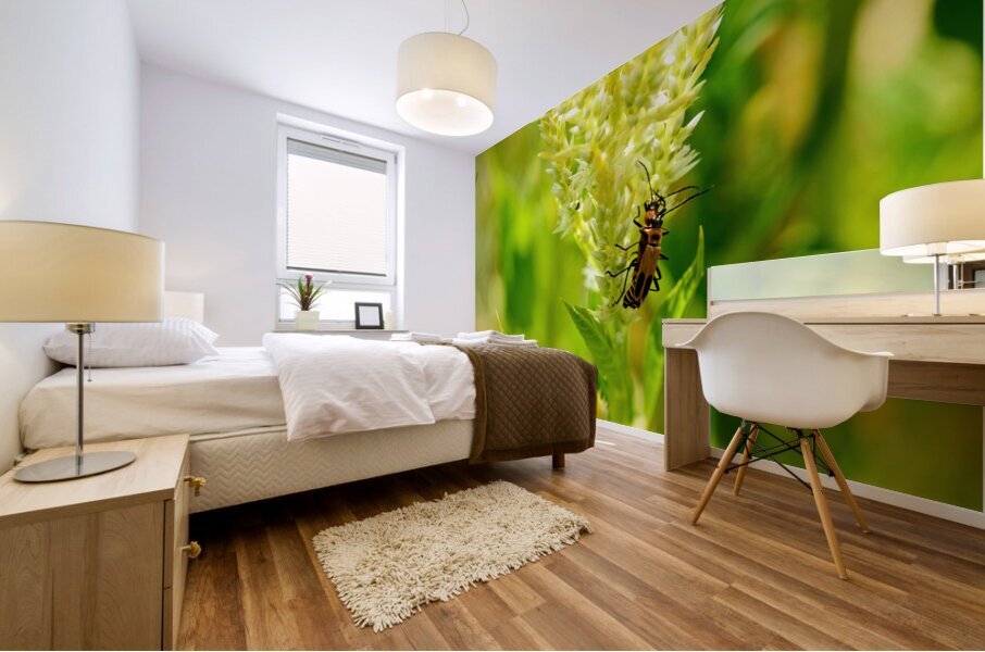 The Daylight Firefly: Guardian of the Green Flame Mural print