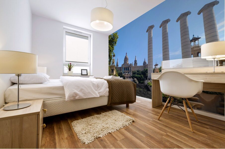 Museum of Catalan Visual Arts: Pillars of Memory Mural print