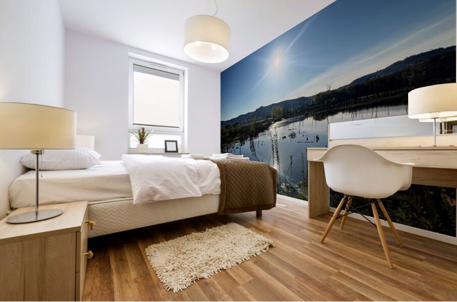 Reflections of La Crosse 2B- Reflecting the brilliance of a new day Impression murale