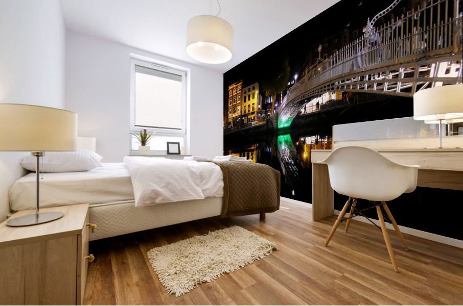 Dublin Dreams along River Quay 1B Mural print