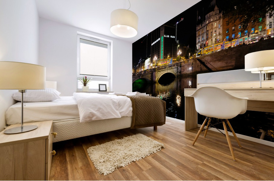 Dublin Dreams along River Quay 3 Impression murale