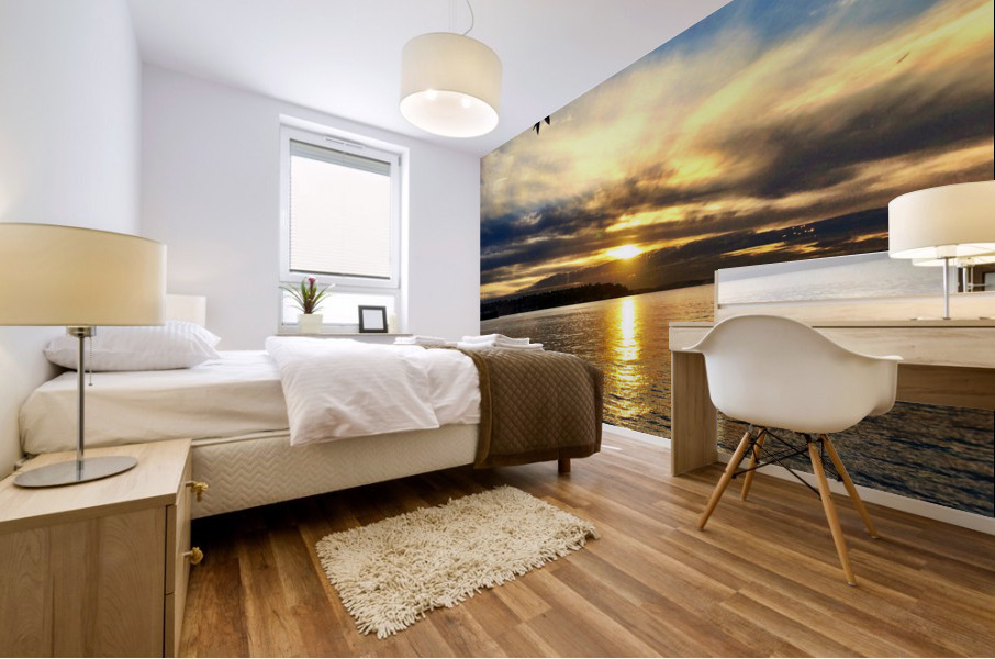 Flying Over the Edgewater Mural print