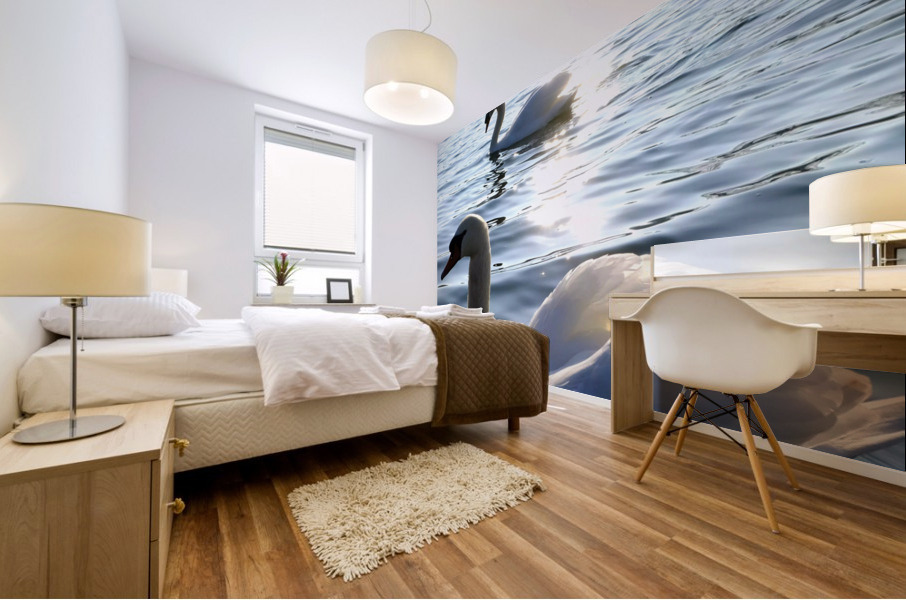 Wings of Love Pair 1B Mural print