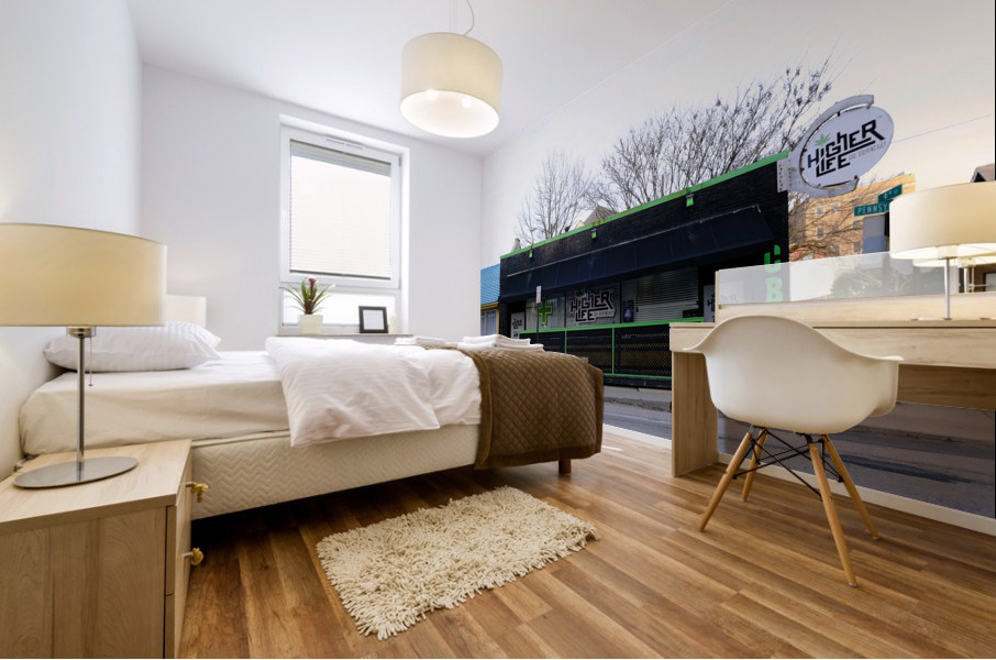 “CBD & Concrete” – Raw Real and Rooted Mural print