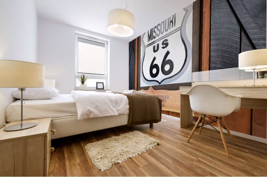 The Heart of Route 66 Mural print