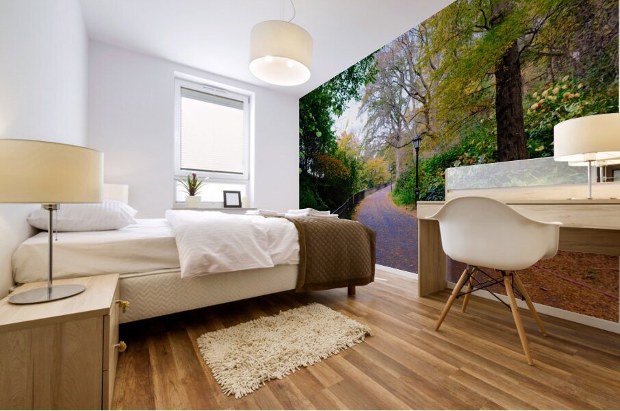 Autumn Stroll Mural print