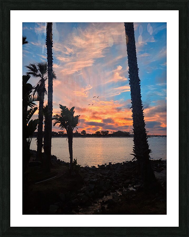 Sunset Paints the Sky in Fire Picture Frame print