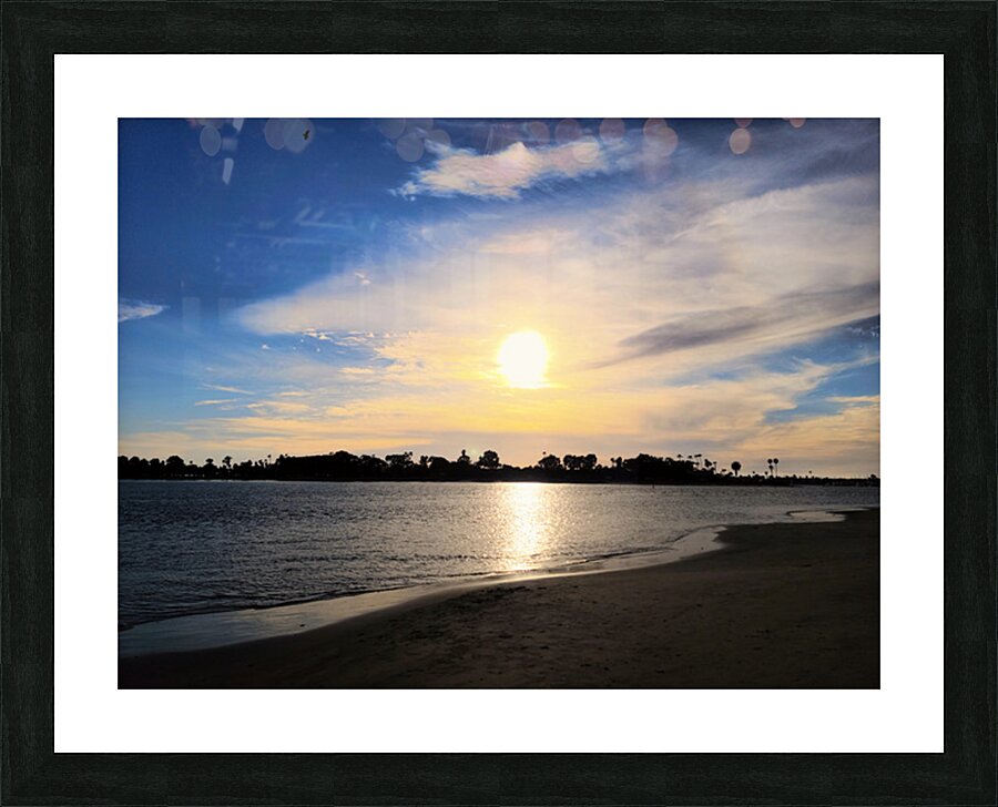 Soft Waves Carry the Day’s Goodbye Picture Frame print