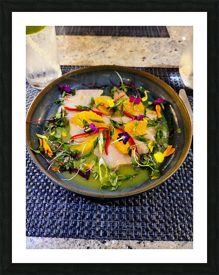 Tidal Hamachi Crudo Ceviche  Picture Frame print