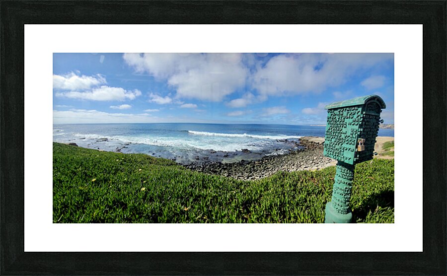 Between Tides and Sky: Coastal Clarity from La Jolla Cove Picture Frame print