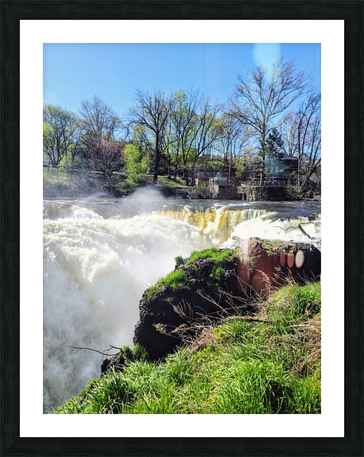Where the Earth Breathes in Light and Water Picture Frame print